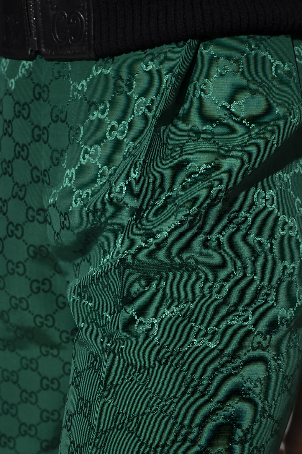 SchaferandweinerShops KR - Green Monogrammed trousers Gucci